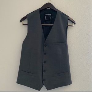 TOPMAN GREY VEST.